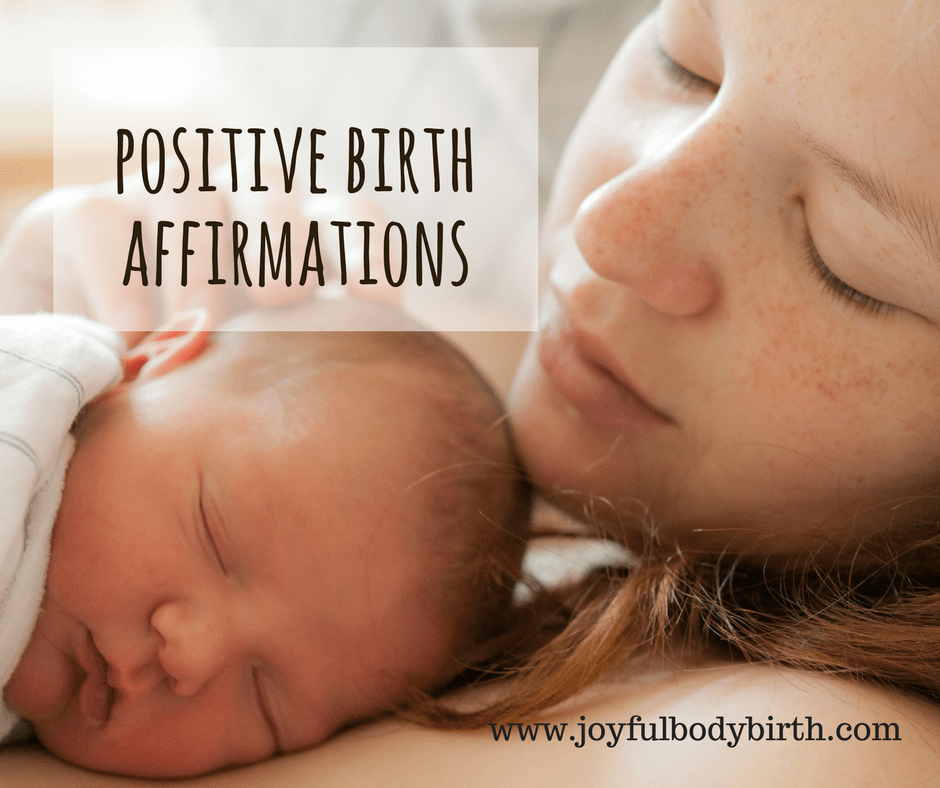 positive birth affirmations