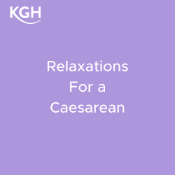 relaxation for a caesarean